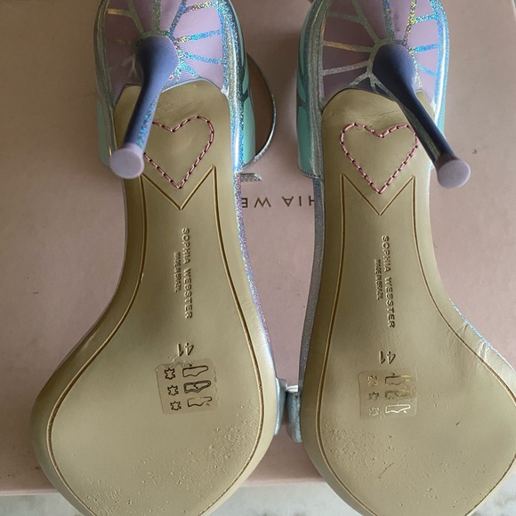 Sophia Webster Pastel Butterfly Heels - Pink and Yellow - Picture 4 of 4